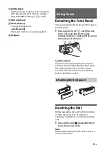 Preview for 5 page of Sony CDX-G3200UV Operating Instructions Manual