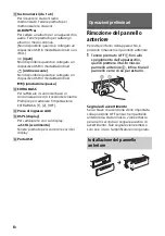 Preview for 86 page of Sony CDX-G3200UV Operating Instructions Manual