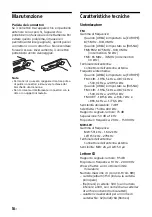 Preview for 98 page of Sony CDX-G3200UV Operating Instructions Manual