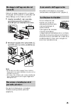 Preview for 109 page of Sony CDX-G3200UV Operating Instructions Manual