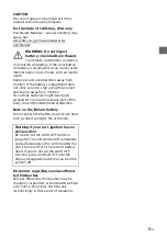 Предварительный просмотр 3 страницы Sony CDX-G3205UV Operating Instructions Manual