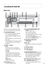 Предварительный просмотр 5 страницы Sony CDX-GS500R Operating Instructions Manual