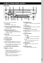 Preview for 5 page of Sony CDX-GT100 - Fm/am Compact Disc Player Operating Instructions Manual