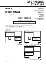 Предварительный просмотр 45 страницы Sony CDX-GT100 - Fm/am Compact Disc Player Service Manual