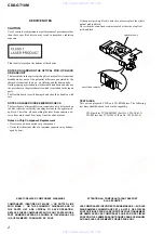 Предварительный просмотр 2 страницы Sony CDX-GT10M - Car Audio Service Manual