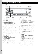 Предварительный просмотр 6 страницы Sony CDX-GT111 Operating Instructions Manual