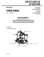 Preview for 41 page of Sony CDX GT11W - Radio / CD Player Service Manual