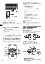 Предварительный просмотр 12 страницы Sony CDX-GT121 Operating Instructions Manual