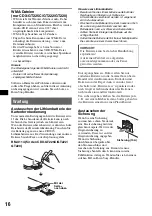 Предварительный просмотр 34 страницы Sony CDX-GT121 Operating Instructions Manual