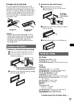 Предварительный просмотр 35 страницы Sony CDX-GT121 Operating Instructions Manual