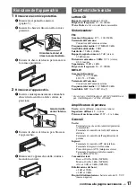 Предварительный просмотр 75 страницы Sony CDX-GT121 Operating Instructions Manual