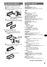 Предварительный просмотр 95 страницы Sony CDX-GT121 Operating Instructions Manual