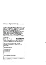 Предварительный просмотр 100 страницы Sony CDX-GT121 Operating Instructions Manual