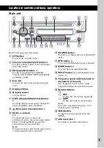 Preview for 5 page of Sony CDX-GT150 Operating Instructions Manual