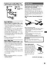 Предварительный просмотр 13 страницы Sony CDX-GT180 Operating Instructions Manual