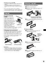 Предварительный просмотр 43 страницы Sony CDX-GT20 Operating Instructions Manual