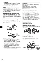 Предварительный просмотр 28 страницы Sony CDX-GT200 - Fm/am Compact Disc Player Operating Instructions Manual