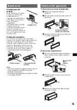 Предварительный просмотр 67 страницы Sony CDX-GT200 - Fm/am Compact Disc Player Operating Instructions Manual