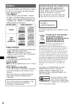 Предварительный просмотр 72 страницы Sony CDX-GT200 - Fm/am Compact Disc Player Operating Instructions Manual