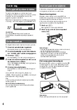 Предварительный просмотр 74 страницы Sony CDX-GT200 - Fm/am Compact Disc Player Operating Instructions Manual