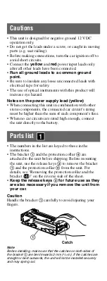 Preview for 5 page of Sony CDX-GT20W - Fm/am Compact Disc Player User Manual