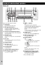 Предварительный просмотр 6 страницы Sony CDX-GT215C Operating Instructions Manual