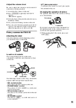 Предварительный просмотр 11 страницы Sony CDX-GT215C Operating Instructions Manual