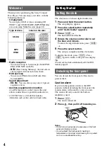 Предварительный просмотр 4 страницы Sony CDX-GT217 Operating Instructions Manual