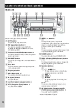 Предварительный просмотр 6 страницы Sony CDX-GT217 Operating Instructions Manual