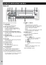 Preview for 6 page of Sony CDX-GT21W - 200w Cd Receiver Operating Instructions Manual