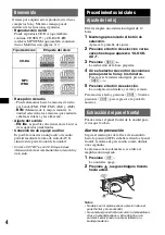 Предварительный просмотр 18 страницы Sony CDX-GT21W - 200w Cd Receiver Operating Instructions Manual