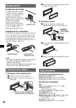 Preview for 26 page of Sony CDX-GT21W - 200w Cd Receiver Operating Instructions Manual