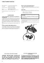 Предварительный просмотр 2 страницы Sony CDX-GT220 - Fm/am Compact Disc Player Service Manual