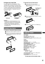 Предварительный просмотр 35 страницы Sony CDX-GT230 Operating Instructions Manual