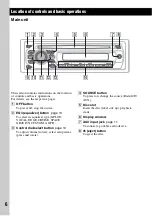 Предварительный просмотр 6 страницы Sony CDX-GT24 Operationg Instructions