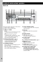 Предварительный просмотр 6 страницы Sony CDX-GT240 Operating Instructions Manual