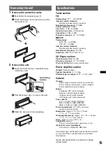 Предварительный просмотр 15 страницы Sony CDX-GT240 Operating Instructions Manual