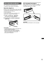 Предварительный просмотр 75 страницы Sony CDX-GT240 Operating Instructions Manual