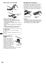 Предварительный просмотр 30 страницы Sony CDX-GT24W - Cd Receiver Mp3/wma Player Operating Instructions Manual