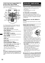 Предварительный просмотр 46 страницы Sony CDX-GT24W - Cd Receiver Mp3/wma Player Operating Instructions Manual