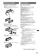 Предварительный просмотр 49 страницы Sony CDX-GT24W - Cd Receiver Mp3/wma Player Operating Instructions Manual