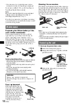 Предварительный просмотр 12 страницы Sony CDX-GT250S Operating Instructions Manual