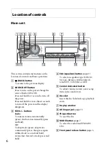 Предварительный просмотр 6 страницы Sony CDX-GT260MP Operating Instructions Manual