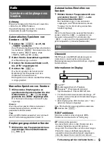 Preview for 27 page of Sony CDX GT310 - Radio / CD Operating Instructions Manual