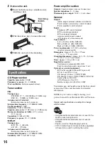 Предварительный просмотр 16 страницы Sony CDX-GT317EE Operating Instructions Manual