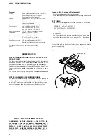 Предварительный просмотр 2 страницы Sony CDX-GT317EE Service Manual