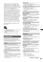 Preview for 19 page of Sony CDX-GT31U Operating Instructions Manual