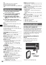 Preview for 10 page of Sony CDX-GT31W - Fm/am Compact Disc Player Operating Instructions Manual