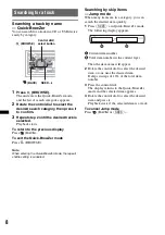 Предварительный просмотр 8 страницы Sony CDX-GT33U Operating Instructions Manual