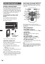 Предварительный просмотр 14 страницы Sony CDX-GT33U Operating Instructions Manual